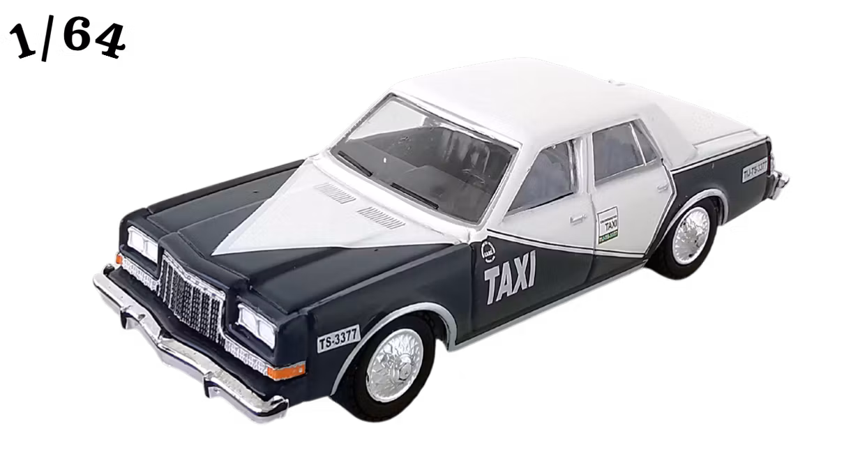 1984 Dodge Diplomat Stormblå ''Tijuana Mexico Taxi'' Greenlight