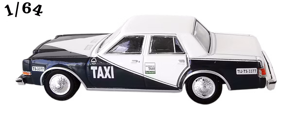 1984 Dodge Diplomat Stormblå ''Tijuana Mexico Taxi'' Greenlight