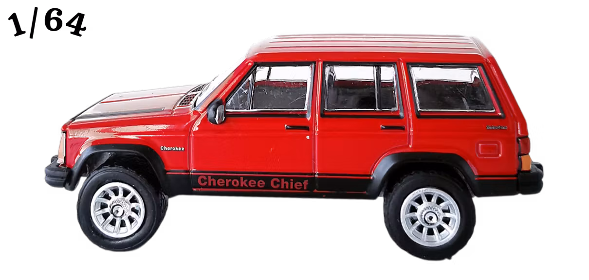 1984 Jeep Cherokee Chief Röd Greenlight
