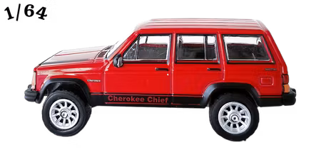 1984 Jeep Cherokee Chief Röd Greenlight