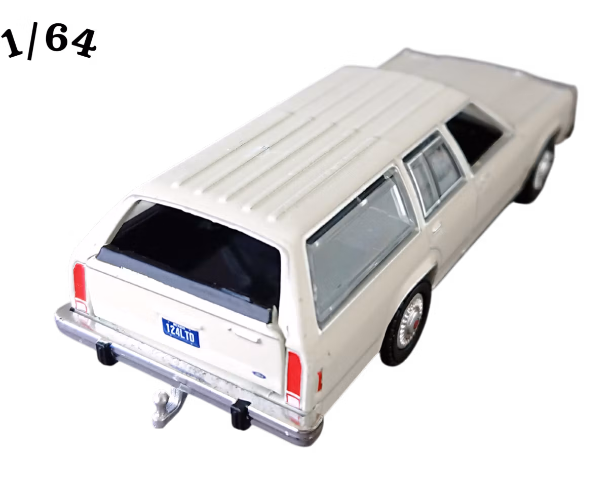 1984 Ford LTD Crown Victoria Wagon Cream White Greenlight