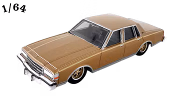 1985 Chevrolet Caprice Ljusguld California Lowriders Greenlight