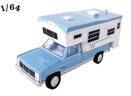 1985 GMC 2500 Sierra Winnebago Camper Dusty Blue Greenlight