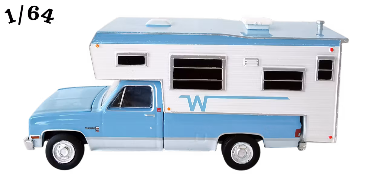1985 GMC 2500 Sierra Winnebago Camper Dusty Blue Greenlight