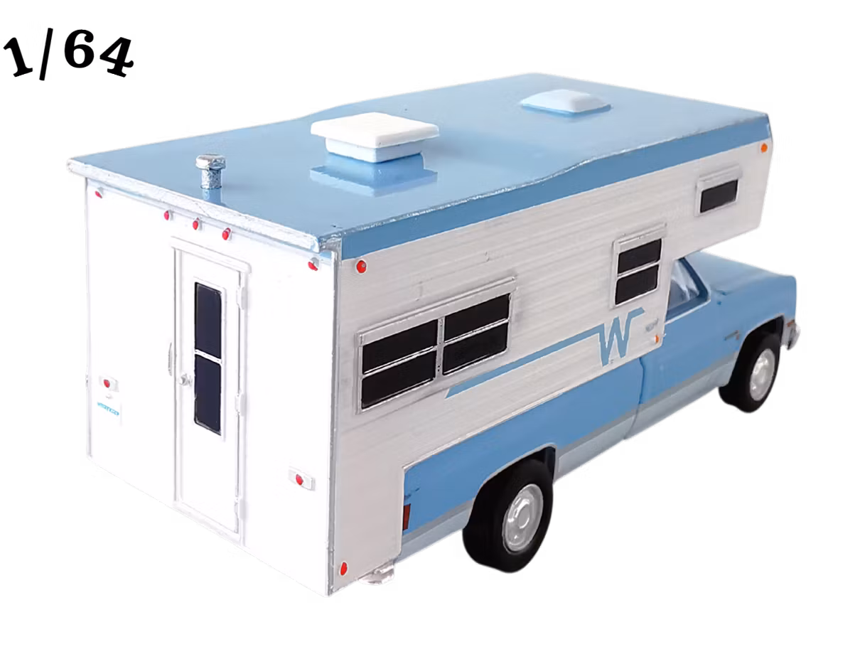 1985 GMC 2500 Sierra Winnebago Camper Dusty Blue Greenlight