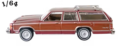 1985 Mercury Grand Marquis Colony Park Karminröd Greenlight
