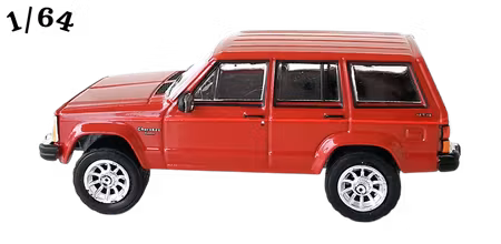 1985 Jeep Cherokee Pioneer Ljusröd Greenlight