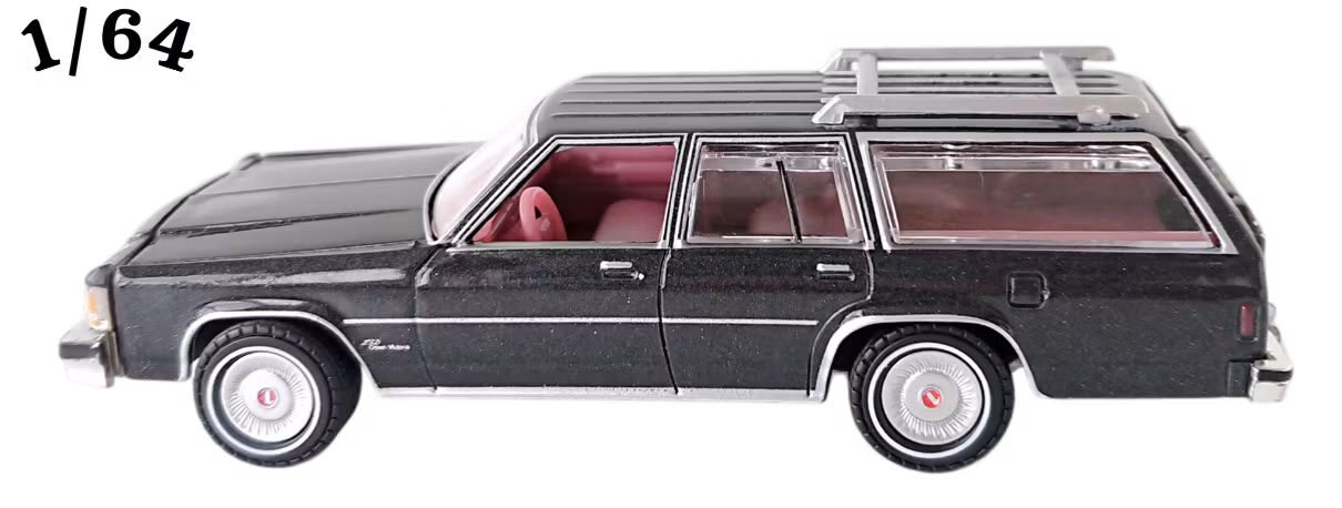 1986 Ford LTD Crown Victoria Wagon Svart Greenlight