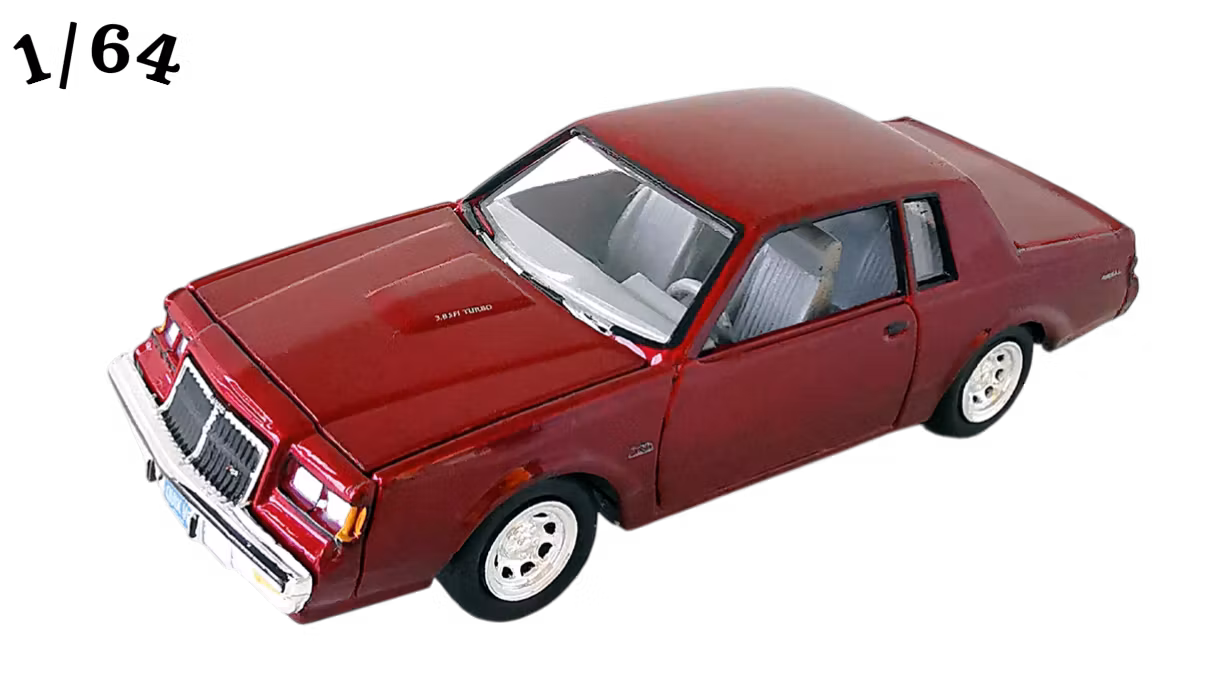 1986 Buick Regal T-Type Vinröd Johnny Lightning