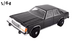 1987 Ford LTD Crown Victoria Svart Greenlight