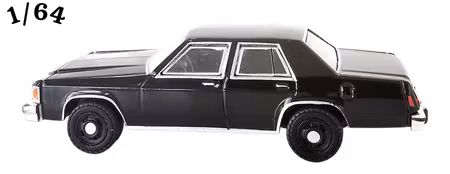1987 Ford LTD Crown Victoria Svart Greenlight
