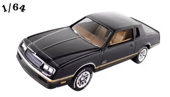 1987 Chevrolet Monte Carlo SS Svart Johnny Lightning