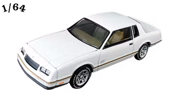 1987 Chevrolet Monte Carlo SS Vit Johnny Lightning