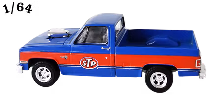 1987 Chevrolet Silverado Mörkblå STP Greenlight