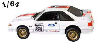 1988 Ford Mustang GT Vit M2 Machines