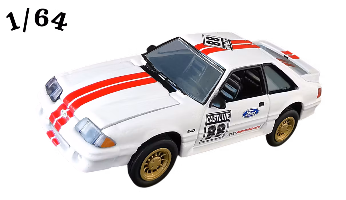 1988 Ford Mustang GT Vit M2 Machines