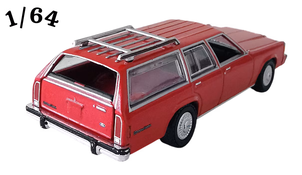 1989 Ford LTD Crown Victoria Wagon Raspberry Red Greenlight