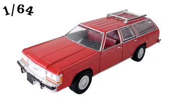 1989 Ford LTD Crown Victoria Wagon Raspberry Red Greenlight