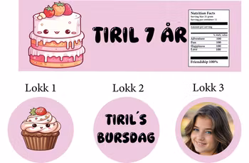 Pringles etikett, kake