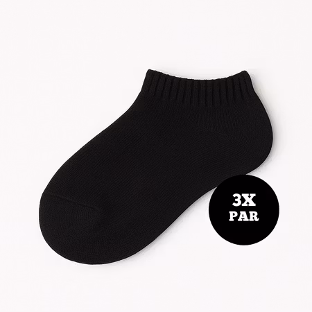 3-Pack Korta Strumpor (Svart)