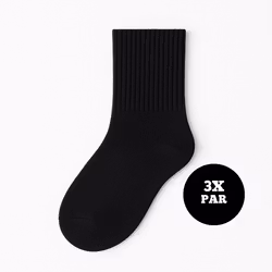 3-Pack Långa Strumpor (Svart)