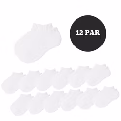 12-Pack Vita Kortstrumpor