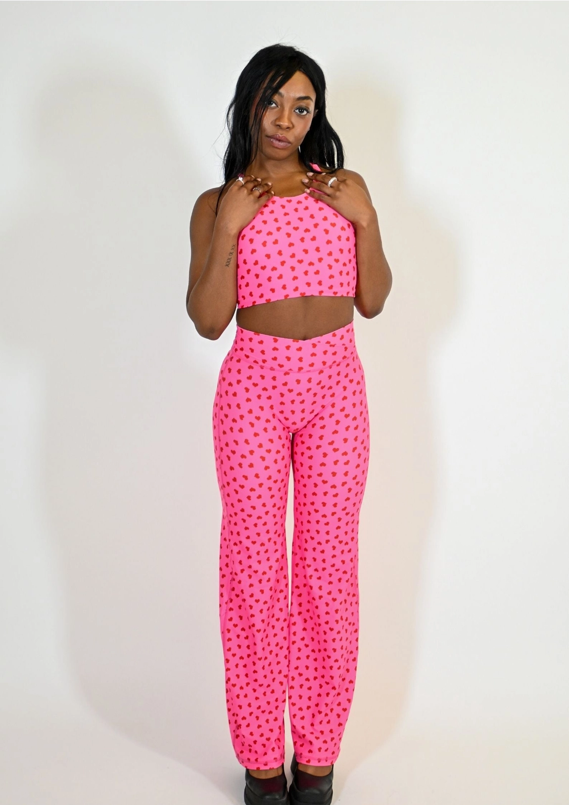 Love Heart Wide Leg Trousers