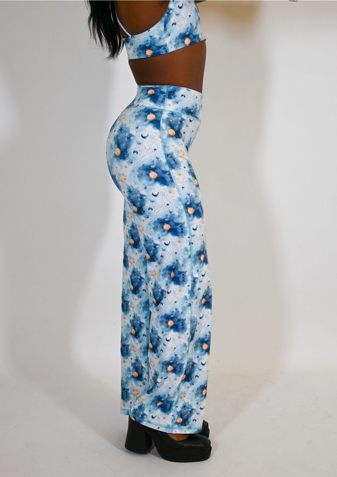 Celestial Moon Wide Leg Trousers