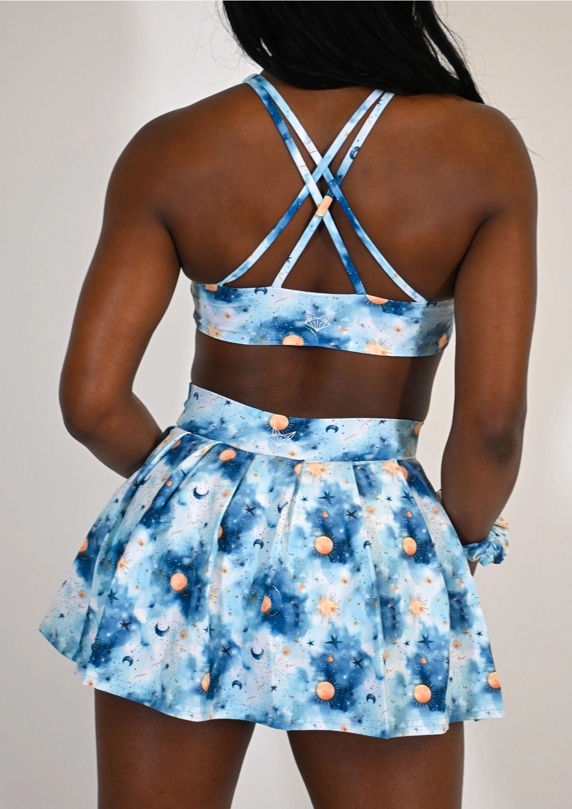 Celestial Moon High Neck Sports Bra