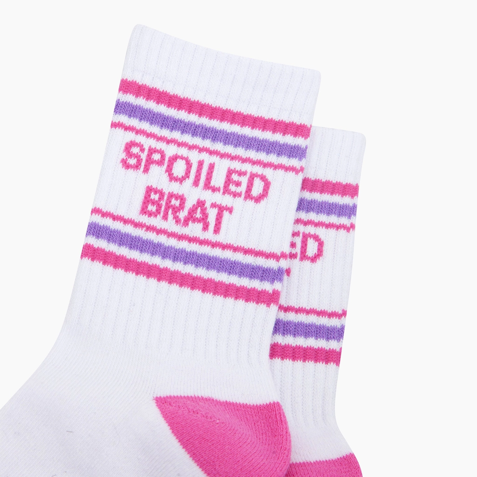 Spoiled Brat Organic Cotton Sports Socks in White