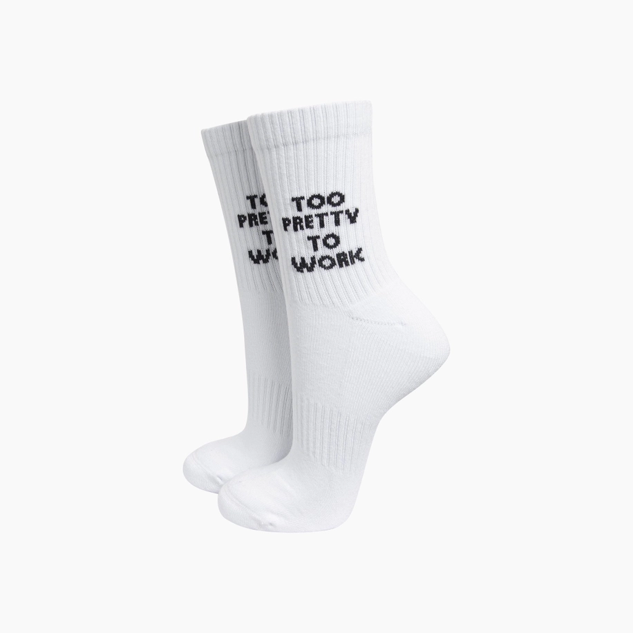 Too pretty to work socks