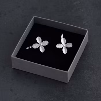 Örhängen, blomma med fast krok (small)