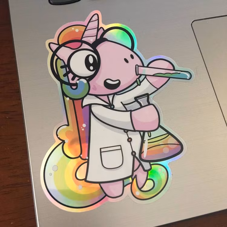 Sticker Science Unicorn Holographic