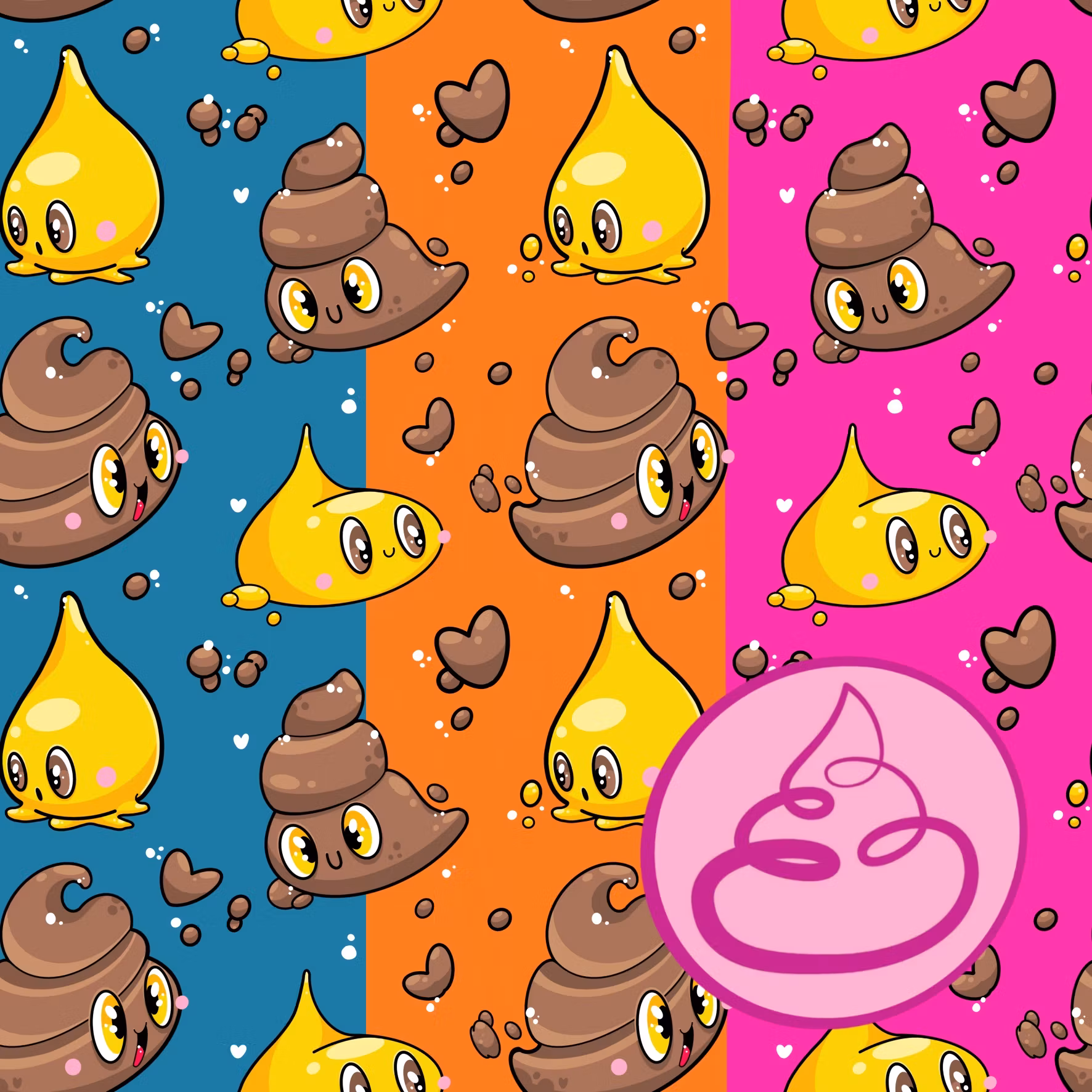 Pee&Poo - Pink - 50cm
