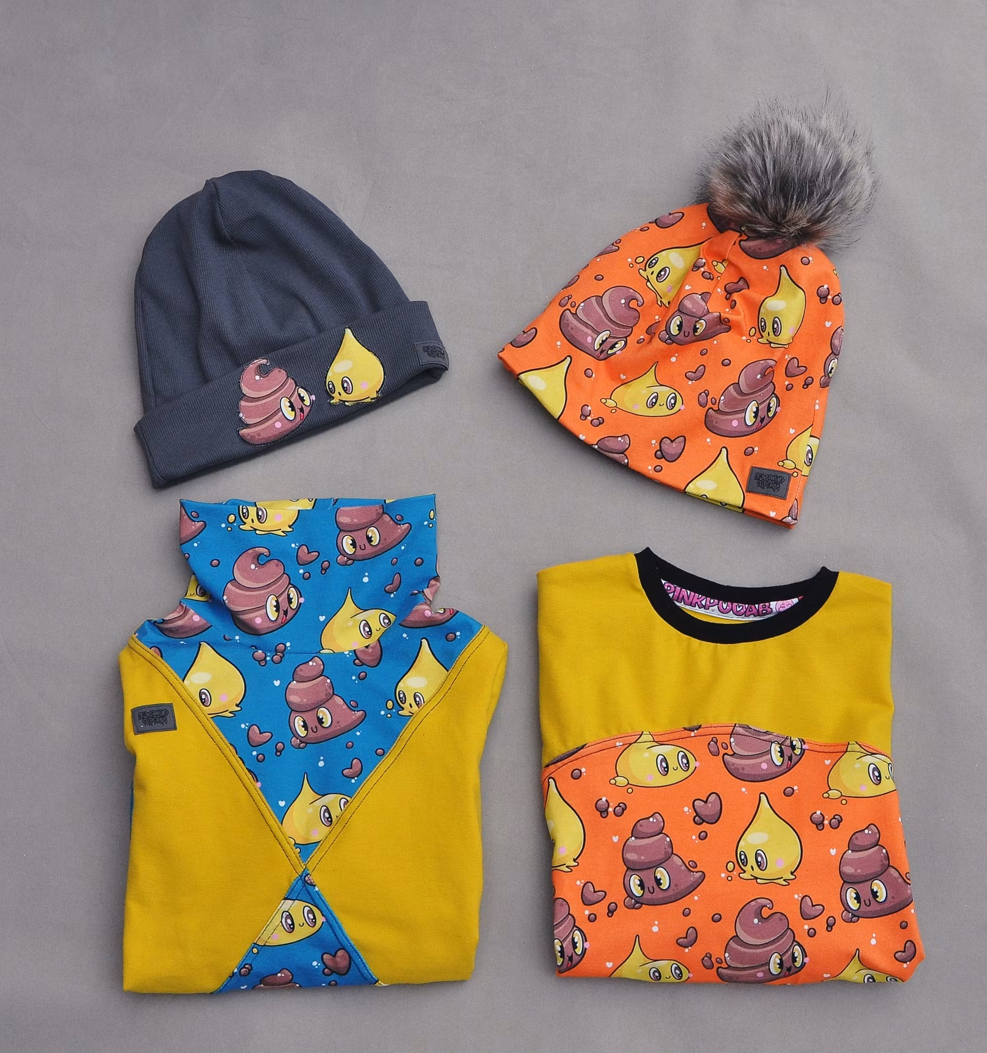 Pee&Poo - Funky Orange - Sista Biten - 150cm