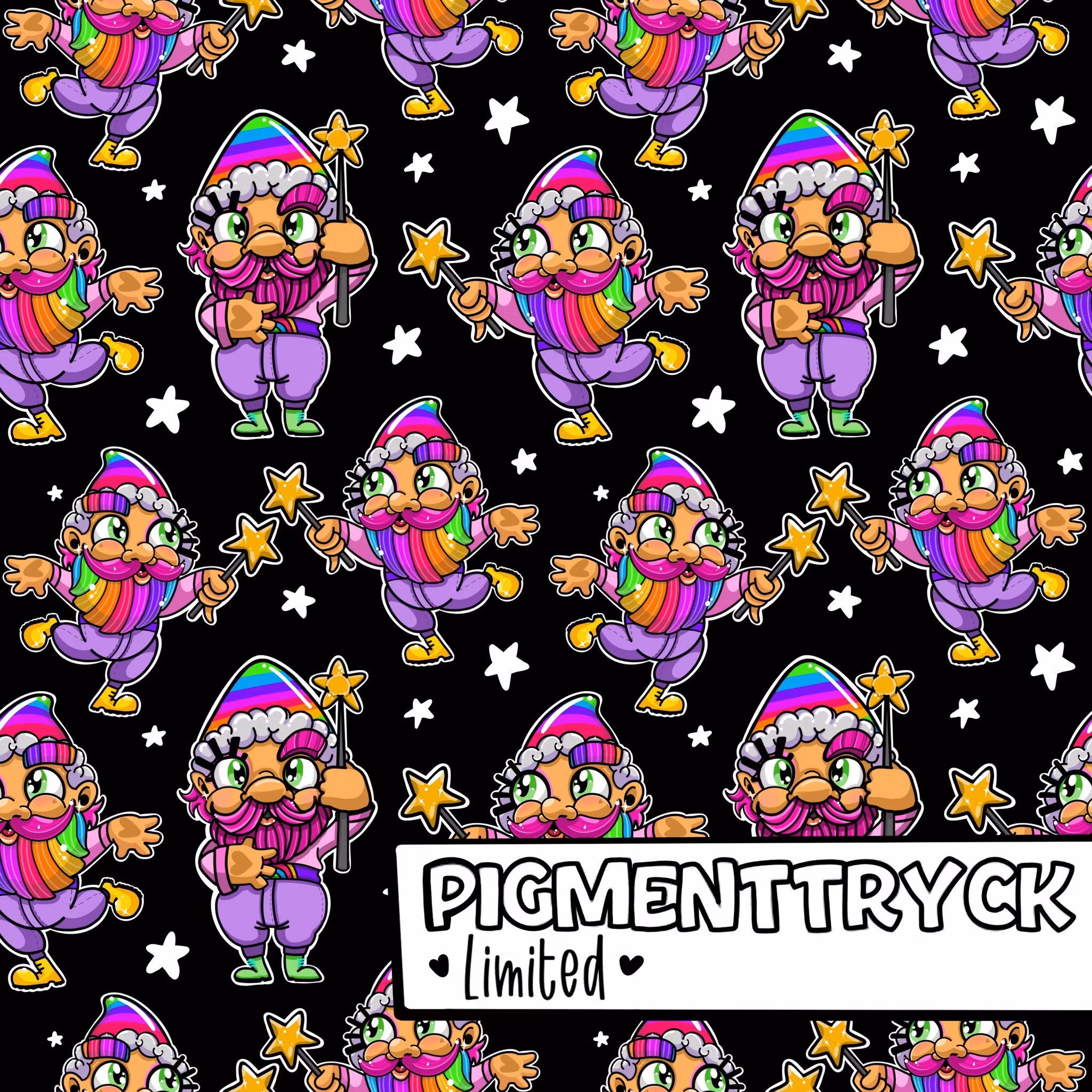 1m - DarkGnomes -Pigmenttryck-