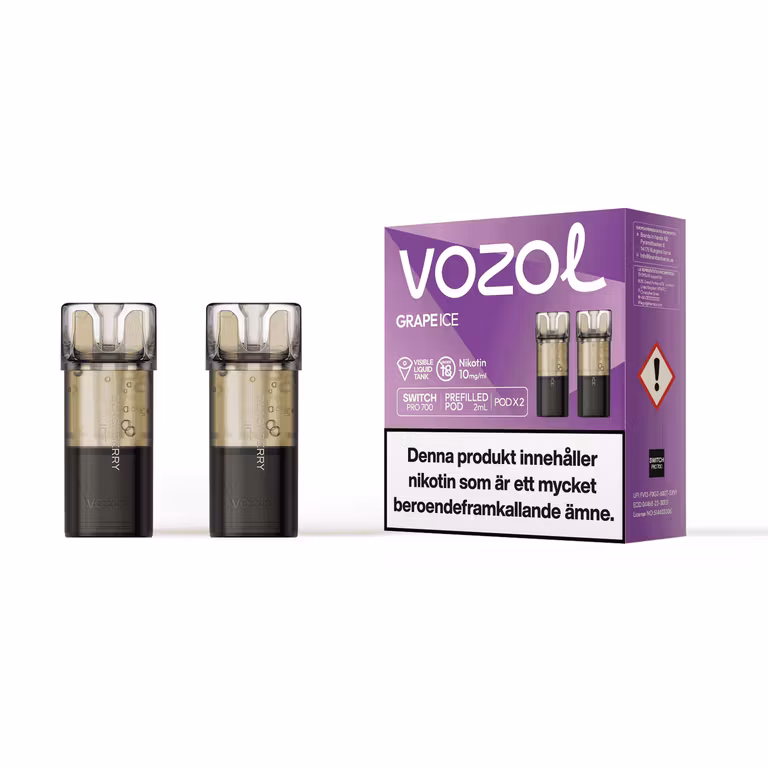 Grape Ice 10mg - Vozol Switch Poddar 2-pack