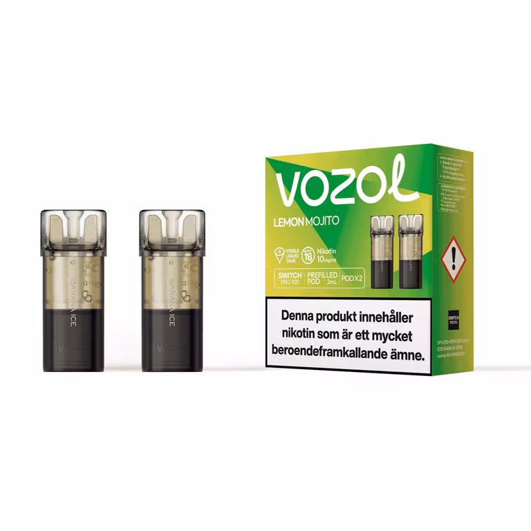 Lemon Mojito 10mg - Vozol Switch Poddar 2-pack