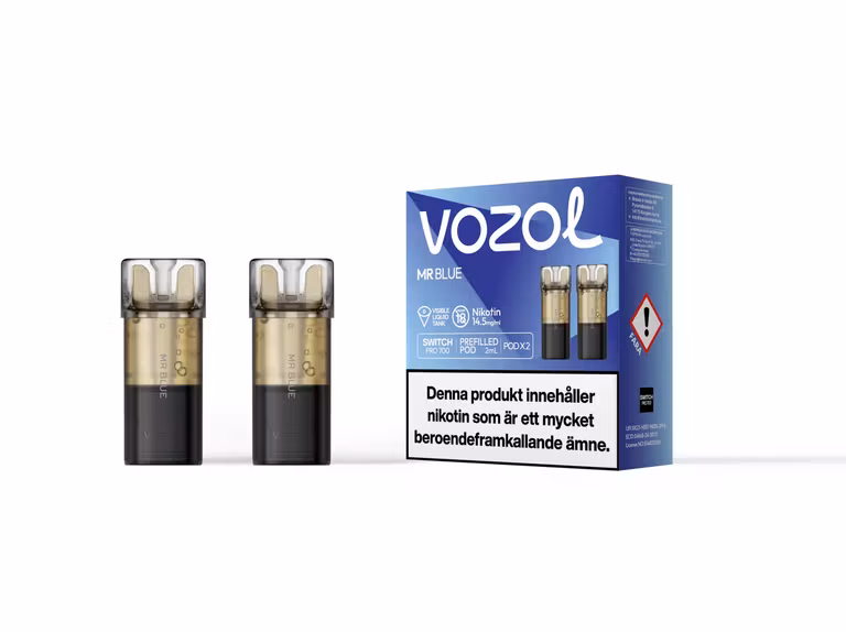 Mr Blue 14.5mg - Vozol Switch Poddar 2-pack