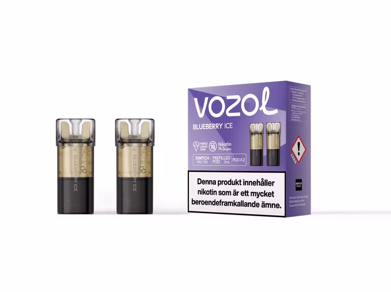 Blueberry Ice 14.5mg - Vozol Switch Poddar 2-pack