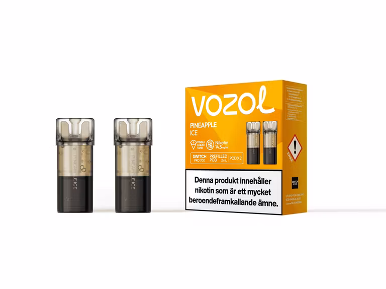 Pineapple Ice 14.5mg - Vozol Switch Poddar 2-pack