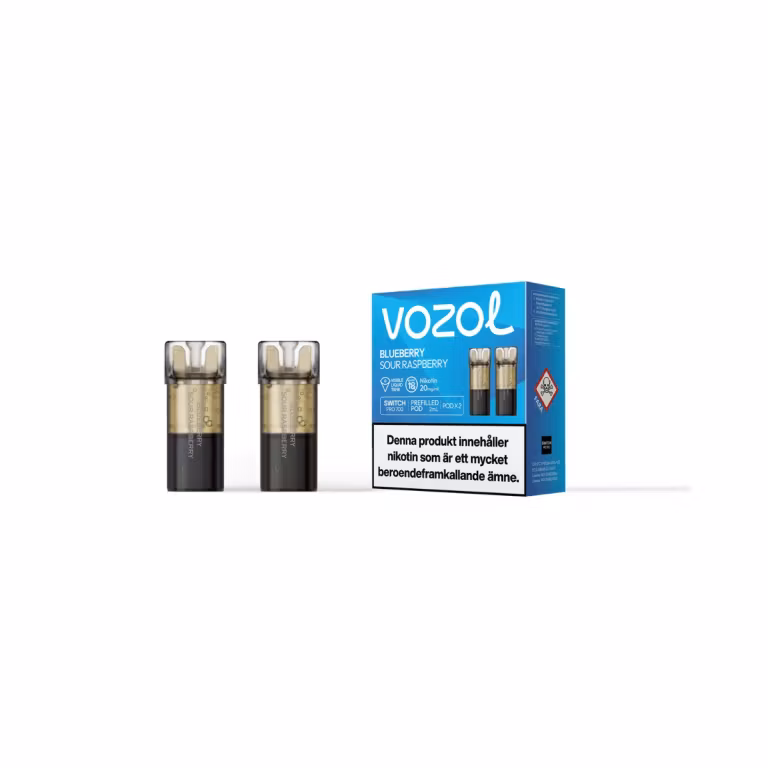 Blueberry Sour Raspberry 20mg - Vozol Switch Poddar 2-pack