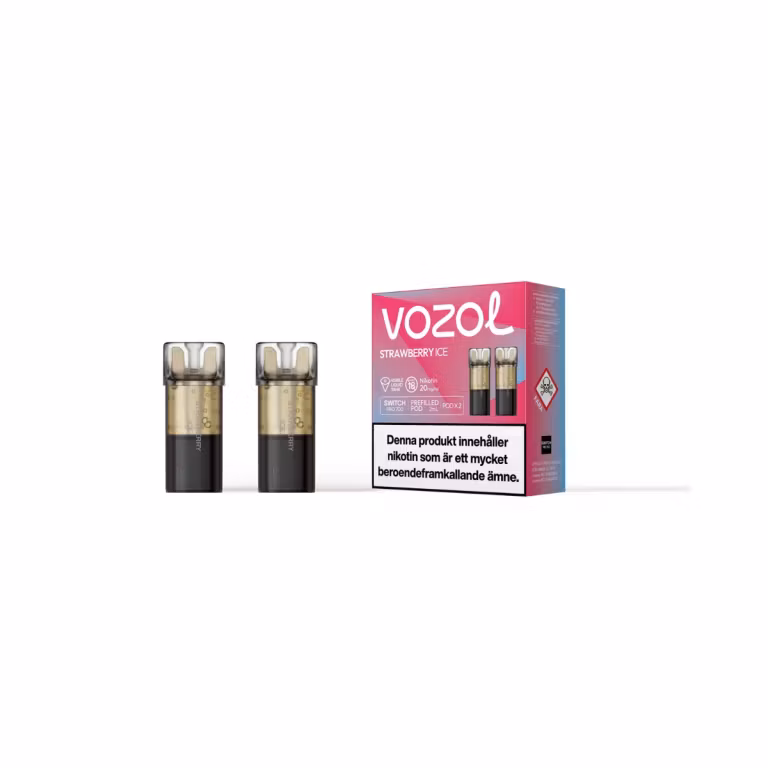 Strawberry Ice 20mg - Vozol Switch Poddar 2-pack