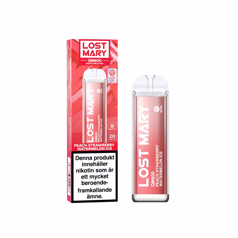 Peach Strawberry Watermelon Ice - Lost Mary - QM600