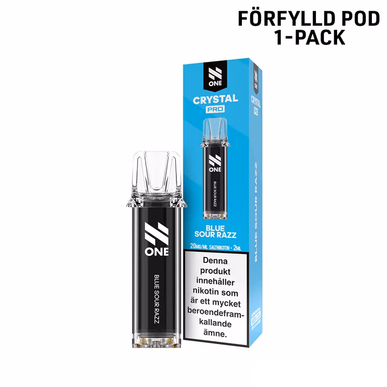 N One Crystal PRO Pod - Blue Sour Razz 20mg