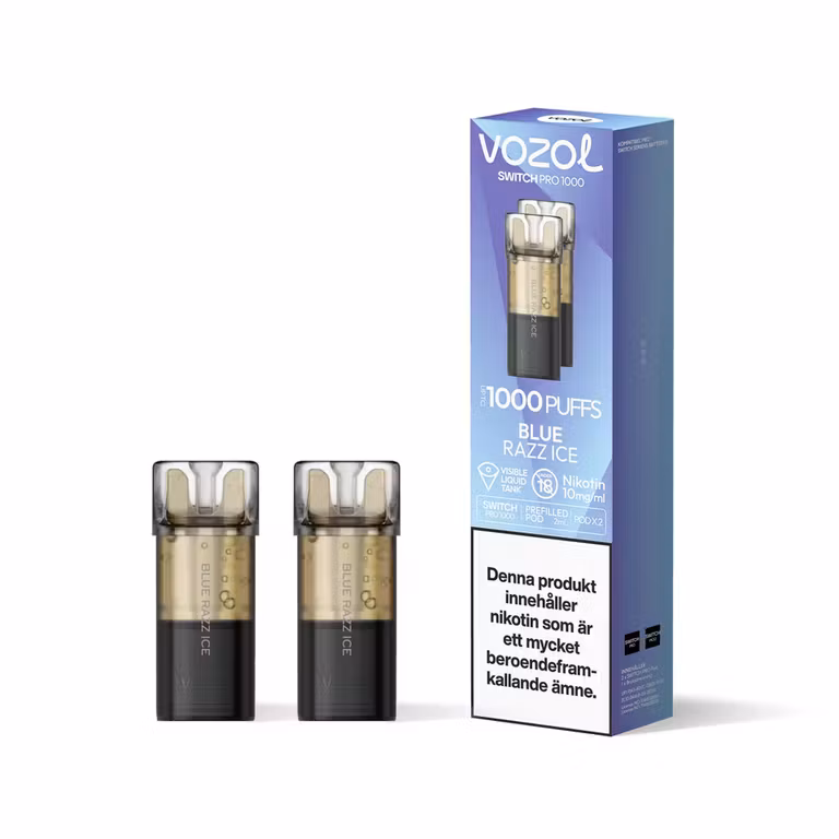 Blue Razz Ice 10mg - Vozol Switch Poddar 2-pack
