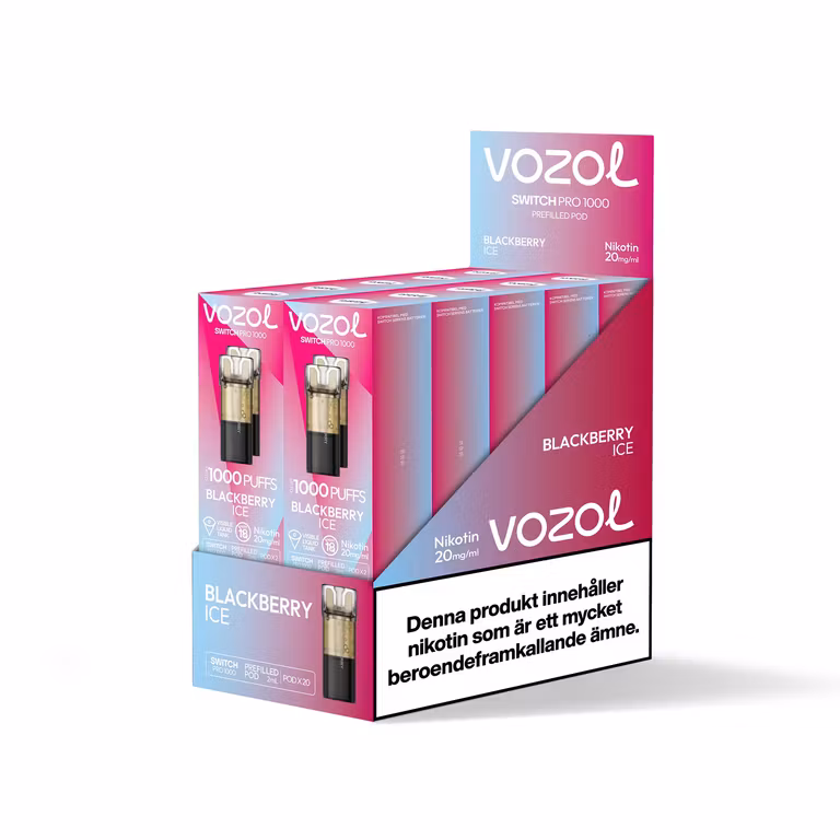 Blackberry Ice 20mg - Vozol Switch Poddar 2-pack