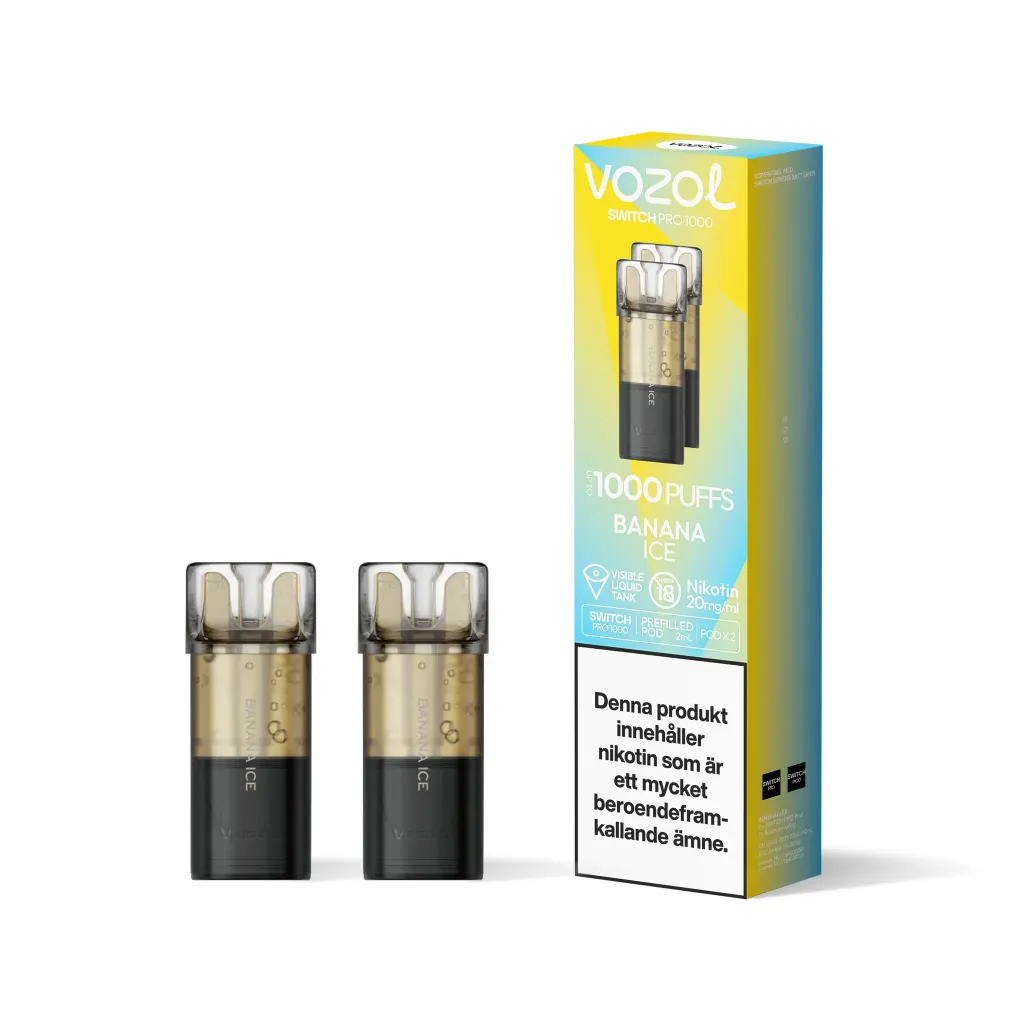 Banana Ice 20mg - Vozol Switch Poddar 2-pack