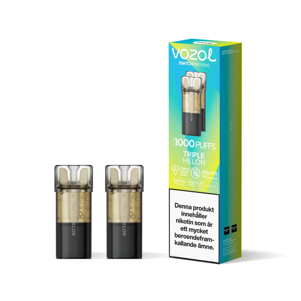 Triple Melon 14.5mg - Vozol Switch Poddar 2-pack