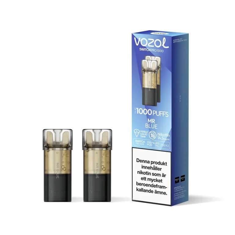 Mr Blue 14.5mg - Vozol Switch Poddar 2-pack